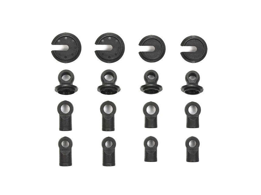 TRF Shock Parts - RC REINFORCED V PARTS  BALL END SPRING RETAINER [Tamiya] 54871