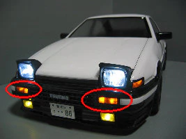 TRUENO AE86 Front Signals and Taillight Light Buckets TAIL Assemblies [D-Craft] PT2 - Image 3