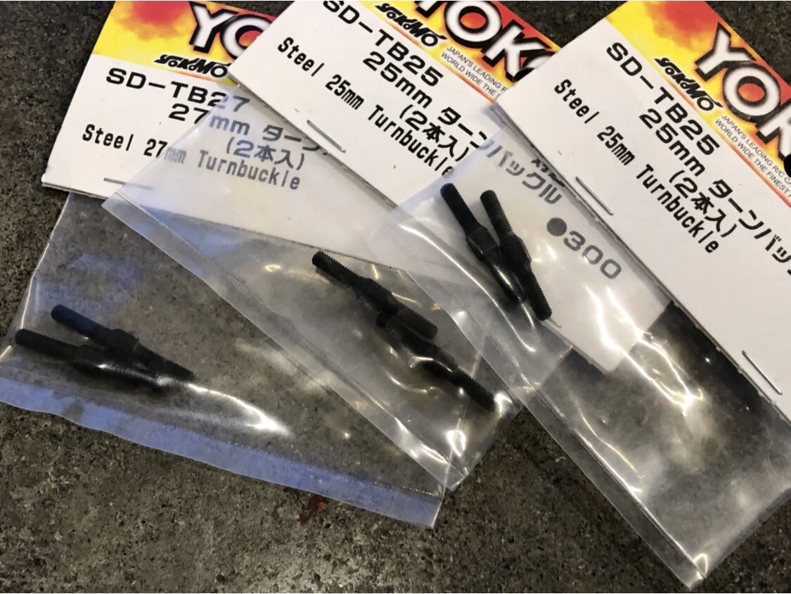 Turnbuckles Pair (Set of 2) 4mm STEEL [Yokomo] 16mm ~ 48mm