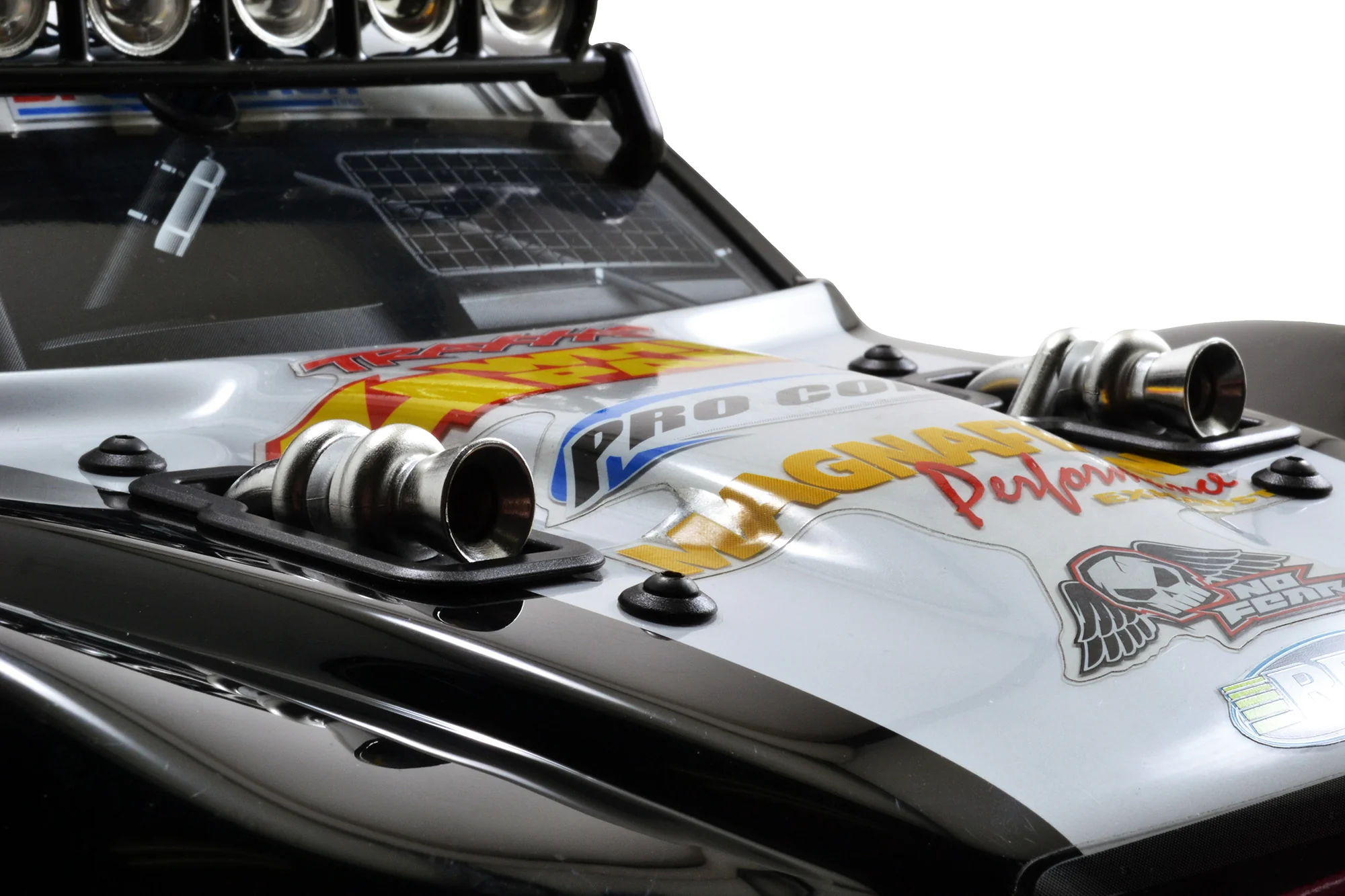 Twin Turbo (DUAL) 3D with bezel, intake velocity stack CHROME [RPM] 80683 - Image 3