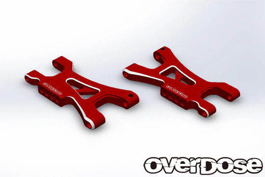 TYPE-2 ES Aluminum Lower Rear Arms (For GALM series) RED PURPLE BLACK [Overdose] OD3846 OD3845 OD3844 - Image 2