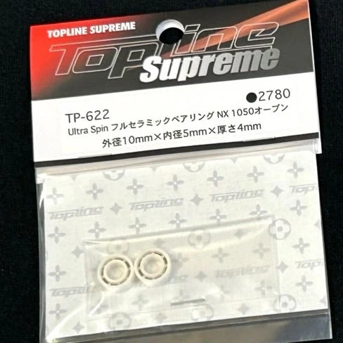 ULTRA SPIN Full Ceramic Bearing NX 1050 Open (10MM x 5MM x 4MM) 2pcs [Topline] TP-622