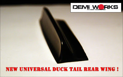 Universal Duck Tail Rear Wing (155mm Wide) [Demi Works] DWURW-A - Image 2