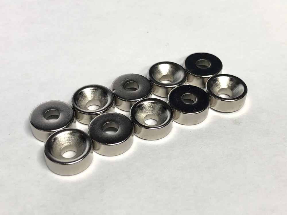 UNIVERSAL ROUND Magnets for GENERAL USE (COUNTERSUNK) RARE EARTH - 1-10 R-C Car - 888180