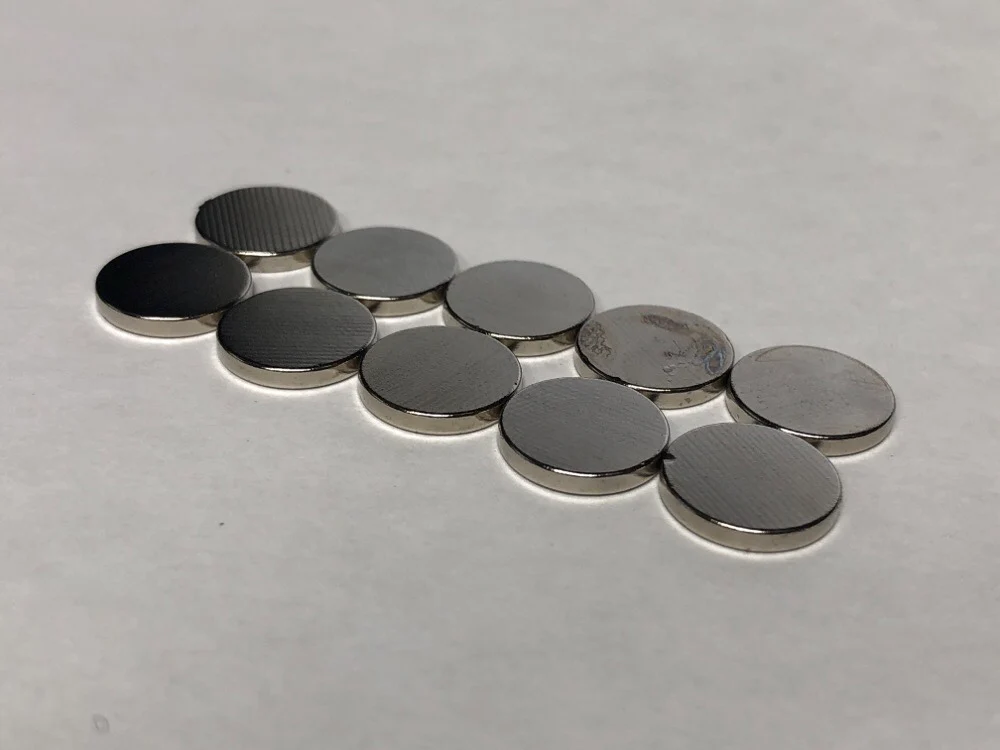 UNIVERSAL ROUND Magnets for GENERAL USE (FLAT) RARE EARTH - 1-10 R-C Car - 888170