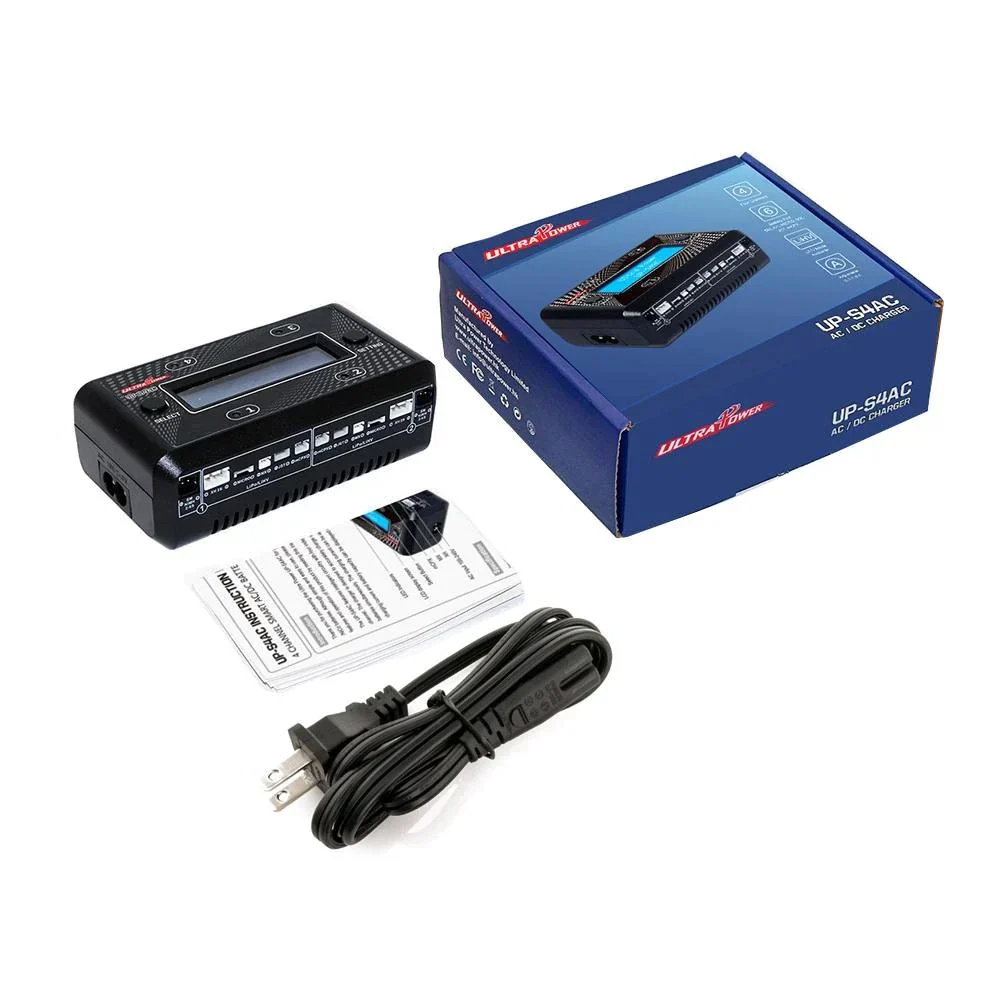 UP-S4AC (4-Port) 4x2S 4x1S Pocket Charger AC Charger LIPO LIFE (1.0A x 4CH ) Mini Batteries [UltraPower] UP-S4AC