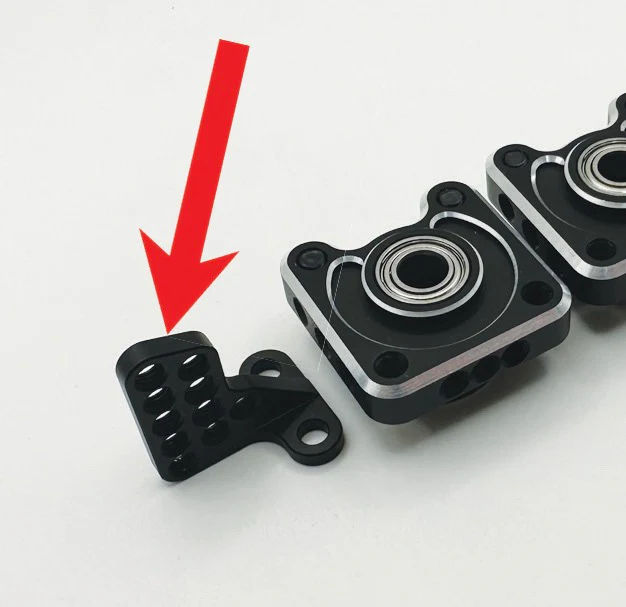 Upright Mounting Tab - SHARK (RED BLACK PURPLE) [Rhino Racing] RR-1703