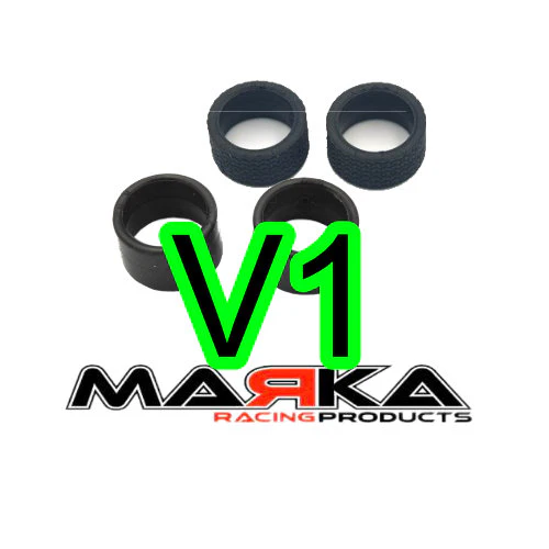 V1 MINI-Z RCP RUBBER REAR TIRE - SLICK - RADIAL F1 - 8.5mm - 11mm - 14mm [Marka]