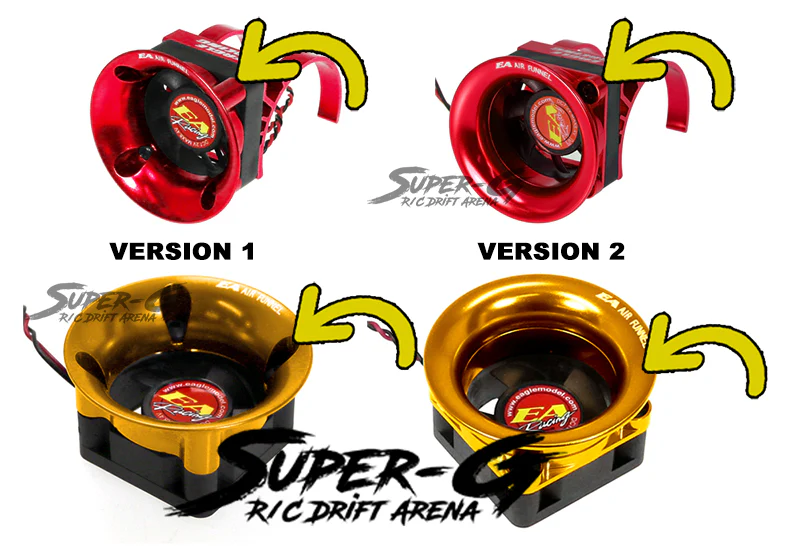 V2 Air Funnel Fan Shroud - Velocity Stack Aluminum Anodized Mount Cover (VER 2) [Eagle Racing] FAF30V2 FAF25V2 - Image 13