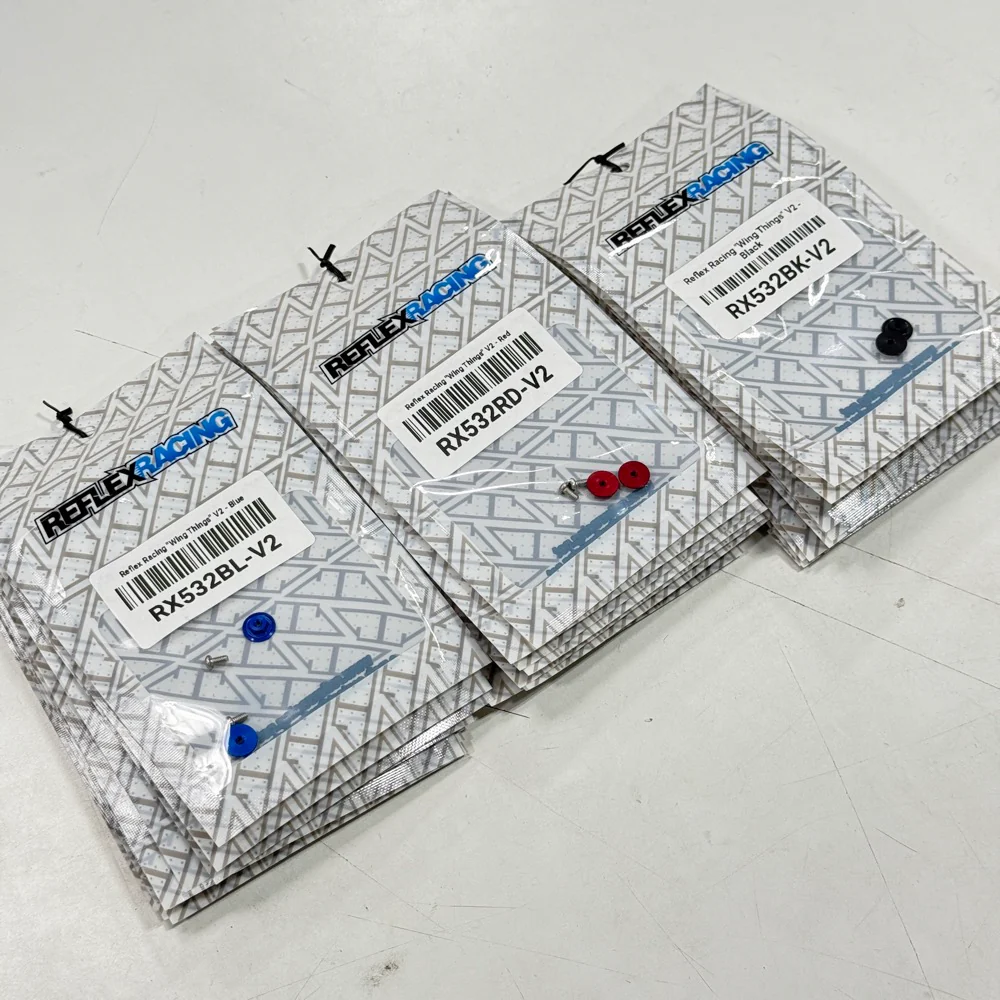 V2 Wing Things (1-28 Wing Washer Hardware) RX28 - Red Blue Black [Reflex racing] RX532RD-V2 RX532BK-V2 RX532BL-V2 - Image 4
