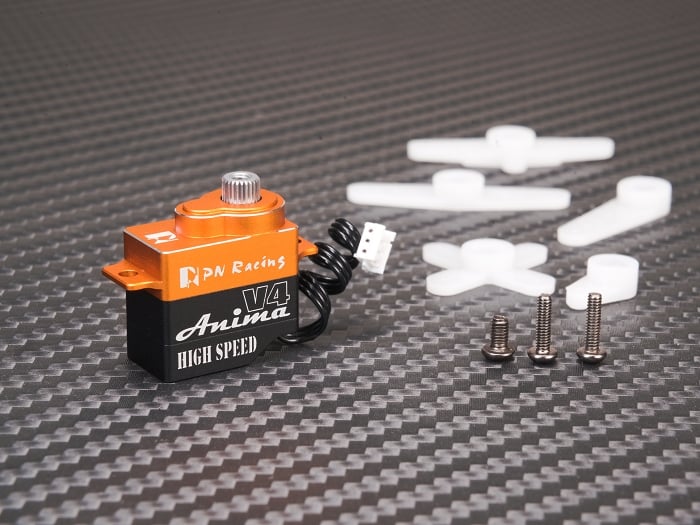 V4 Anima High Speed Titanium Gear Digital Micro Servo (1-28) .0495sec - 30 oz-in [PN Racing] 500834