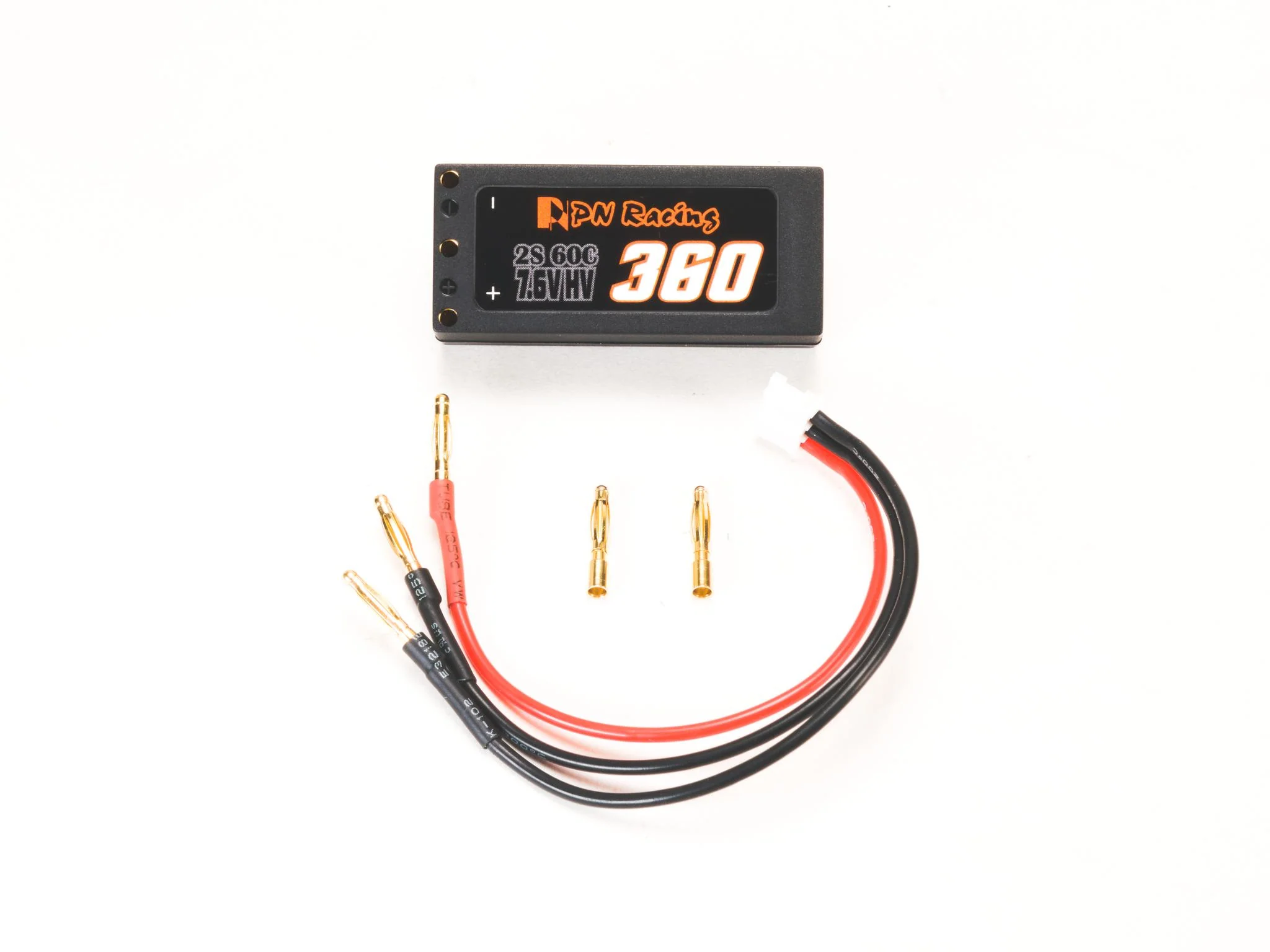 V5 Hardcase LiPo 2S 7.6V HV 360mah 60C Battery (1-28 Mini-Z RX28 RC28 XBONE) [PN Racing] 733360 - Image 2