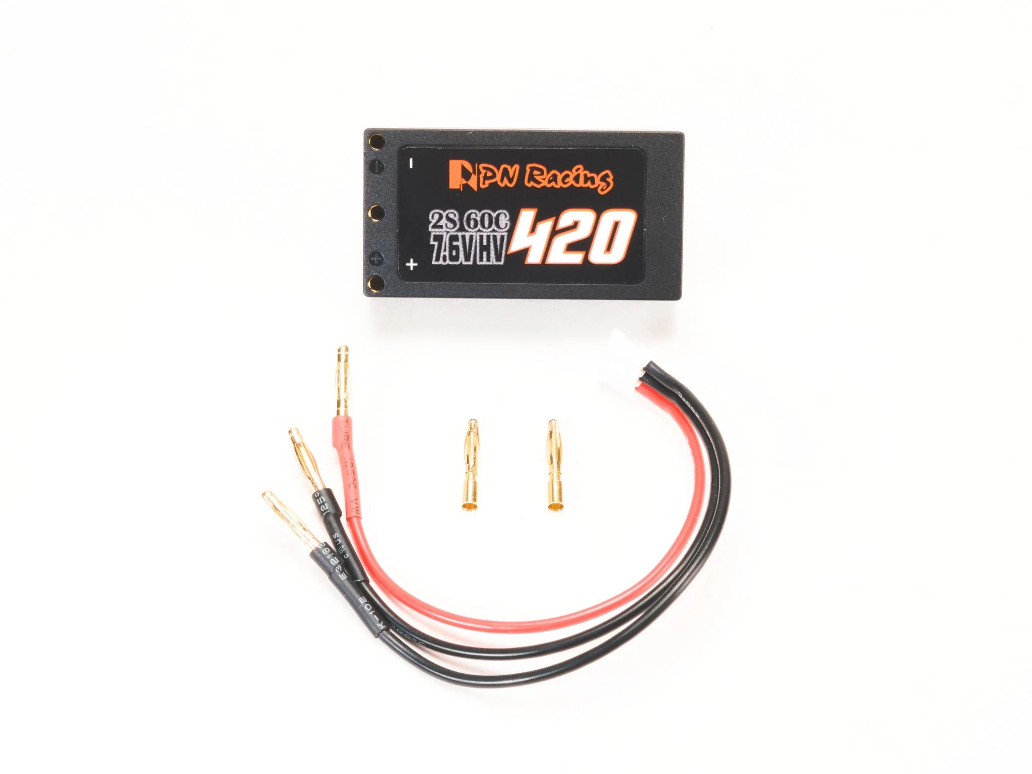 V5 Hardcase LiPo 2S 7.6V HV 420mah 60C Battery (1-28 Mini-Z RX28 XBONE) [PN Racing] 733420 - Image 2