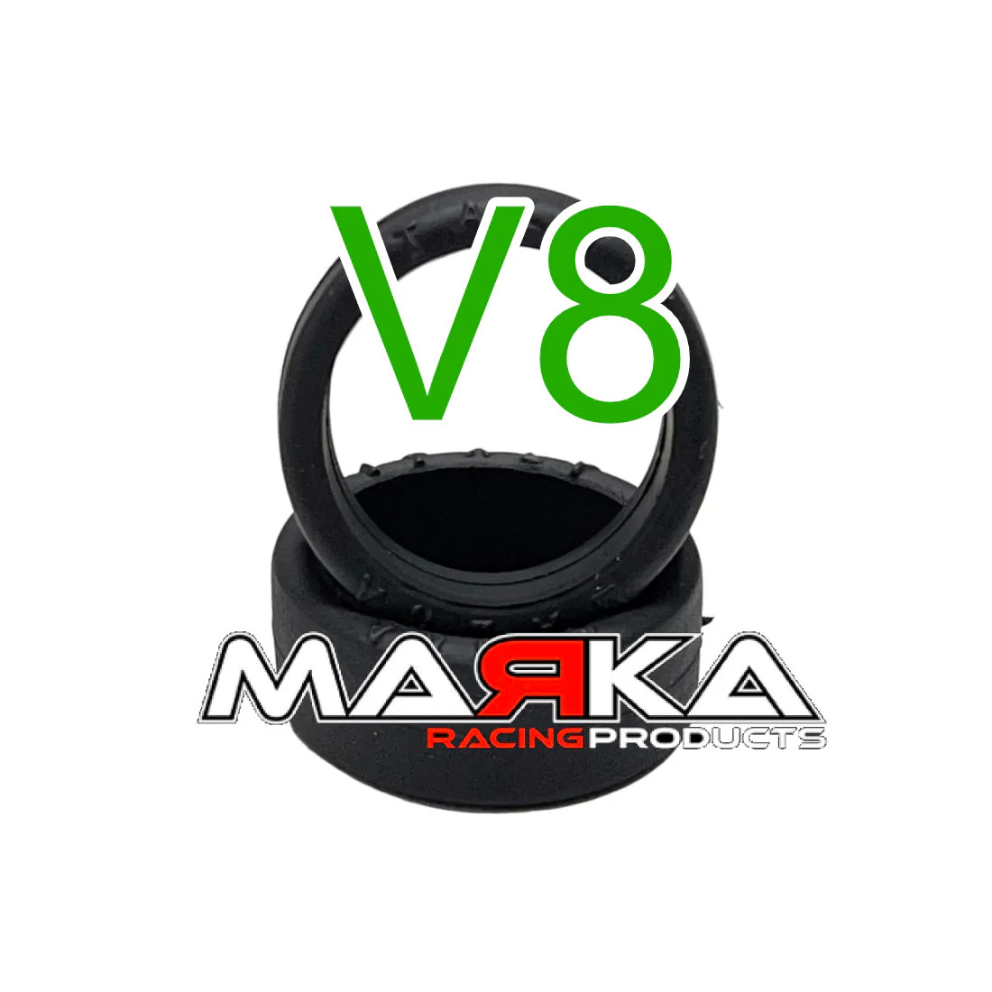 V8 RCP RUBBER FRONT TIRE - SLICK 8.5mm - 15deg 20deg 25deg 30deg [Marka] MZR-V8F