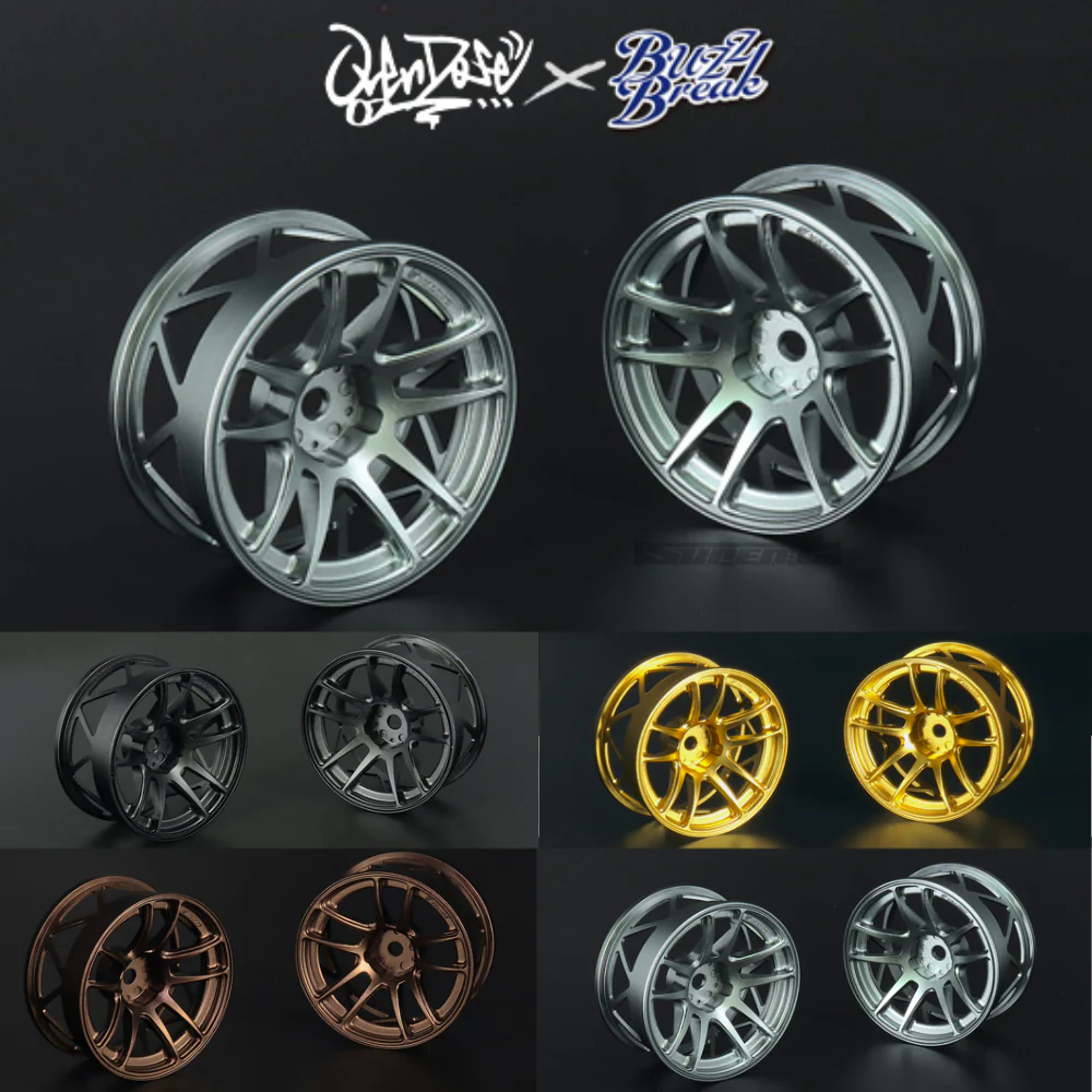 VALINO N820S UL-Spec (Ultra Light Weight) Aluminum Wheel 26mm (OFF+7) 1-10 Drift Rim - Pink Silver Purple Red Gold Black [Overdose] BB-RW-038 BB-RW-039 BB-RW-040 BB-RW-041