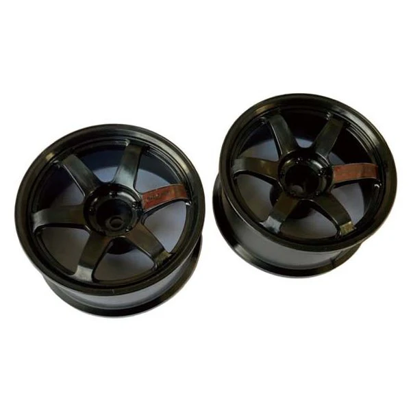 VOLK RACING TE37 TE-37 TE37SL 6mm 8mm BLACK HIGH TRACTION 1-10 DRIFT RIMS [LAB] LWH-0306BKa LWH-0308BKa