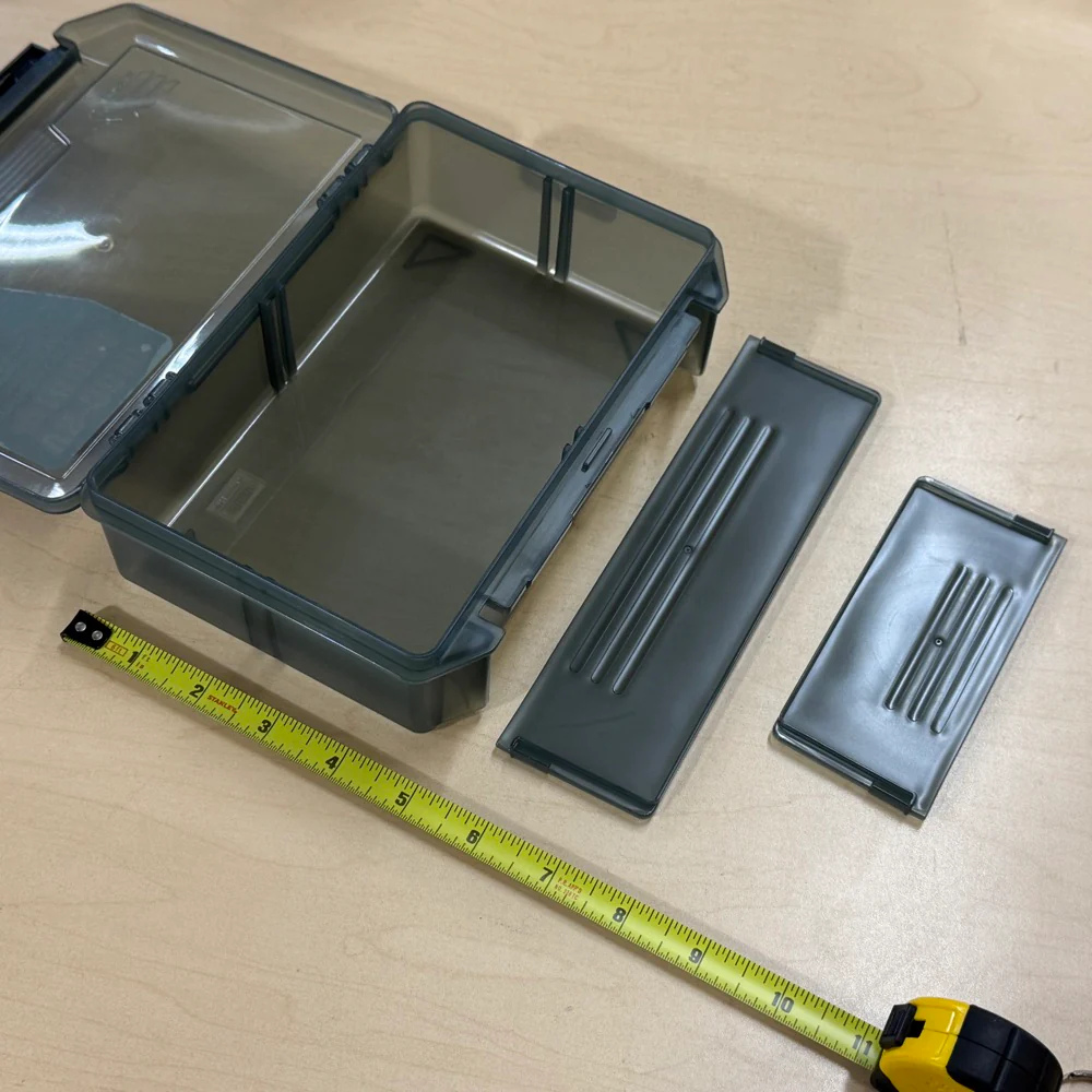 VS-3010 NDDM Multi Utility Case - SMOKE Parts Box 8" x 5.5" - (205 x 145 x 60 mm) Made in Japan [Meiho] VS-3010 NDDM SMOKE - Image 2