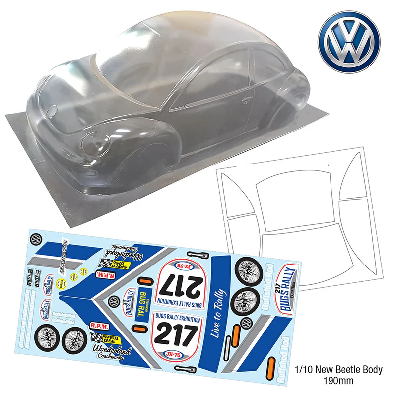 VW BEETLE BUG 1-10 Body Shell [Quality RC] QRC-107 - Image 2