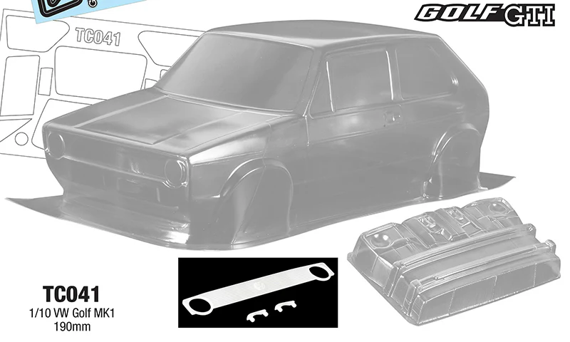 VW Volkswagen GOLF MK1 1-10  Body Shell [Quality RC] QRC-041-GOLF-MK1 - Image 2