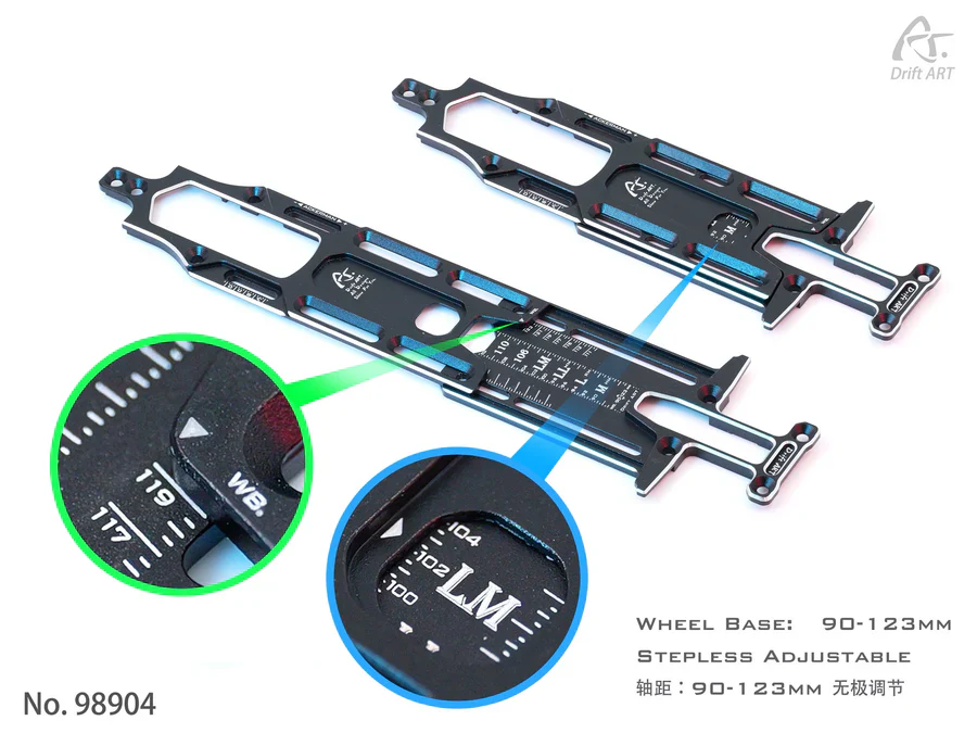 Wheelbase Master For DA4/DA3 DRIFTART4  [Drift Art] 98904 - Image 2