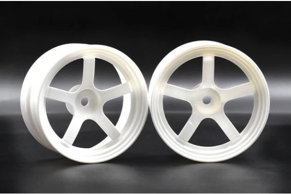 WHITE DP5 Drift Rims 8mm OFFSET (HIGH TRACTION) [Reve D] RW-DP5W8 - Image 3