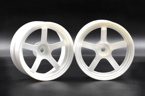 WHITE DP5 Drift Wheel Rims 6mm OFFSET (HIGH TRACTION) [Reve D] RW-DP5W6