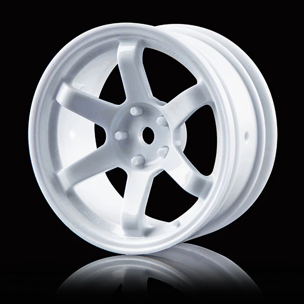 White High Traction 5mm 7mm 1-10 TE37 Style Wheels [MST] 832302W 832301W - Image 2