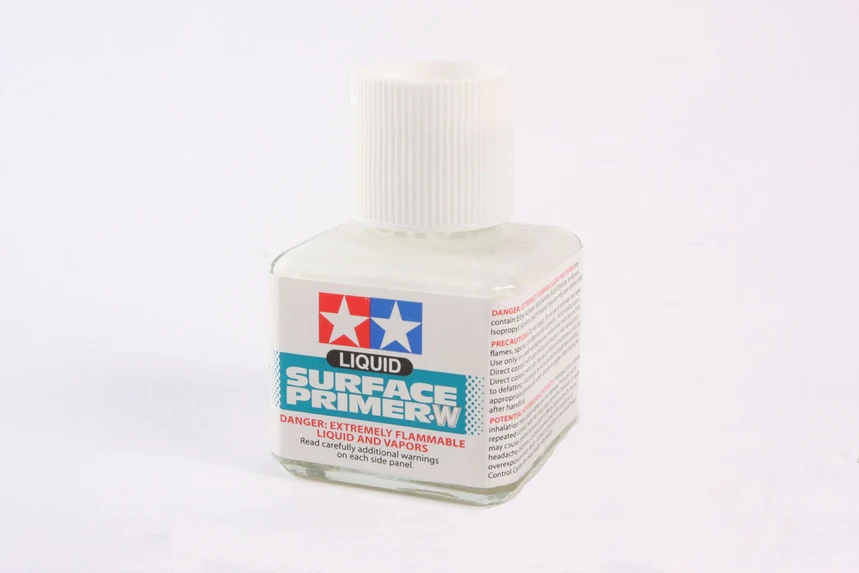 WHITE Liquid Surface Primer 40ml (For Plastic Models) [Tamiya] 87096