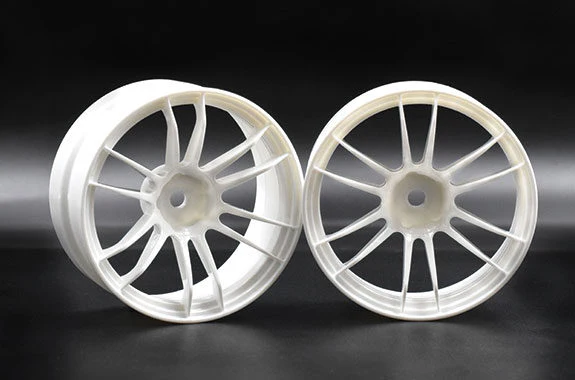 WHITE UL12 (57extreme) Drift Wheel Rims 6mm OFFSET (HIGH TRACTION) [Reve D] RW-UL12W6