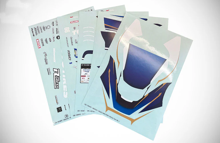 Wisteria Livery Sticker D1GP Hideyuki Fujino Graphics 1-10 Full Decal Sheet Set [Reve D] DB-180WS - Image 2
