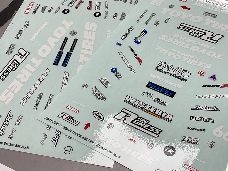 Wisteria Livery Sticker D1GP Hideyuki Fujino Graphics 1-10 Full Decal Sheet Set [Reve D] DB-180WS - Image 7