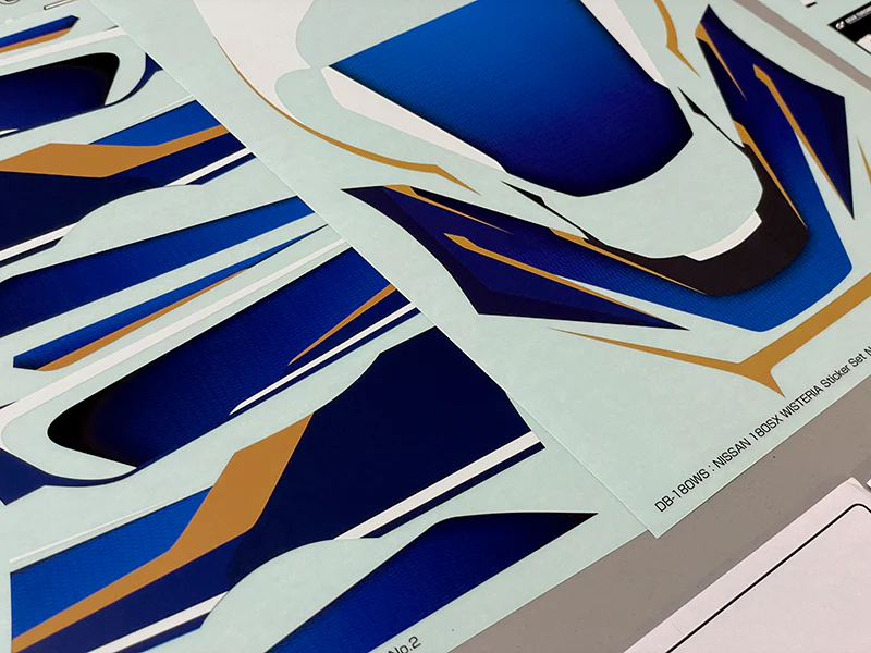 Wisteria Livery Sticker D1GP Hideyuki Fujino Graphics 1-10 Full Decal Sheet Set [Reve D] DB-180WS - Image 8