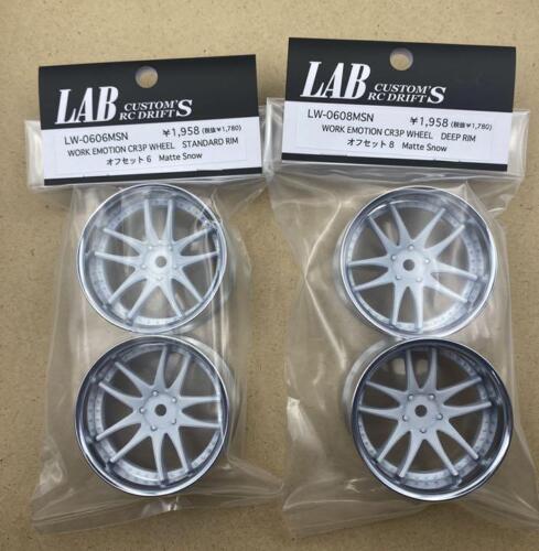 Work Emotion CR3P SNOW WHITE - CHROME 6mm 8mm 1-10 DRIFT RIMS [LAB] LW-0606MSN LW-0608MSN - Image 4