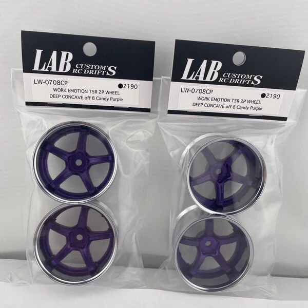 Work EMOTION T5R 2P T5R2P CONCAVE TYPE BLACK CANDY PURPLE RIMS 6mm 8mm [LAB] LW-0706CP LW-0708CP - Image 3