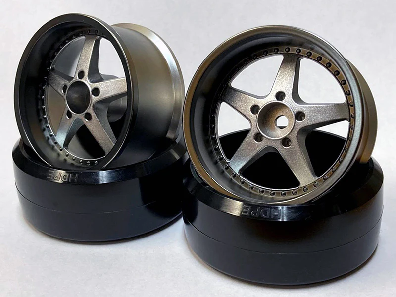 Work Equip SILVER FACE BLACK LIP 6mm 8mm 1-10 DRIFT RIMS [LAB] LW0106BS LW-0108BS