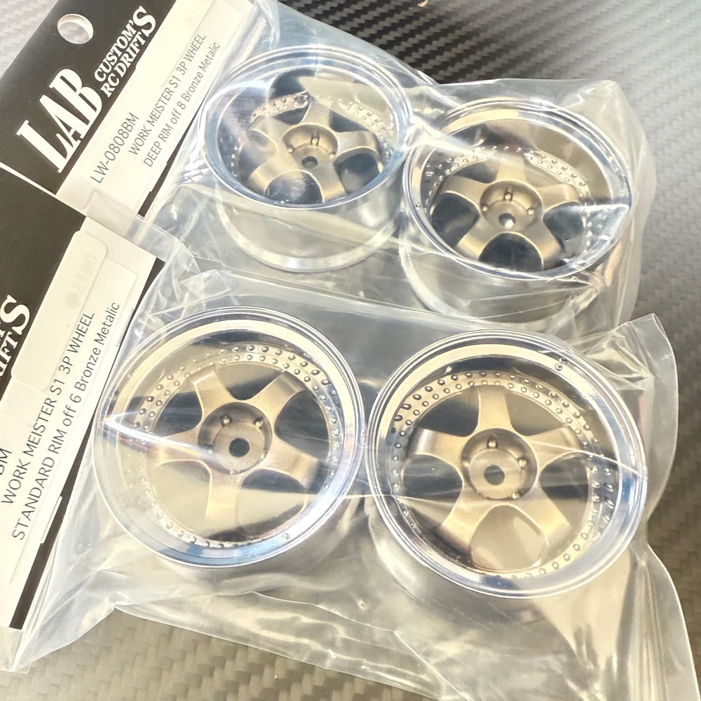 WORK MEISTER S1 3P 6mm - 8mm RIMS BRONZE METALLIC (W/ CHROME LIP) [LAB] LW-0808BM LW-0806BM - Image 2