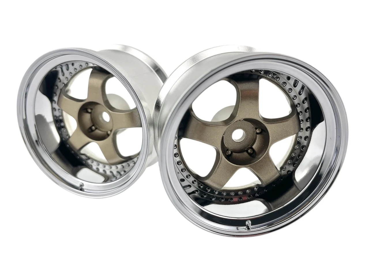 WORK MEISTER S1 3P 6mm - 8mm RIMS BRONZE METALLIC (W/ CHROME LIP) [LAB] LW-0808BM LW-0806BM - Image 4