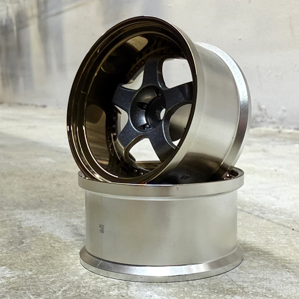 WORK MEISTER S1 3P 6mm - 8mm RIMS GUN METAL METALLIC (W/ BRONZE LIP) [LAB] LW-0808BGM LW-0806BGM