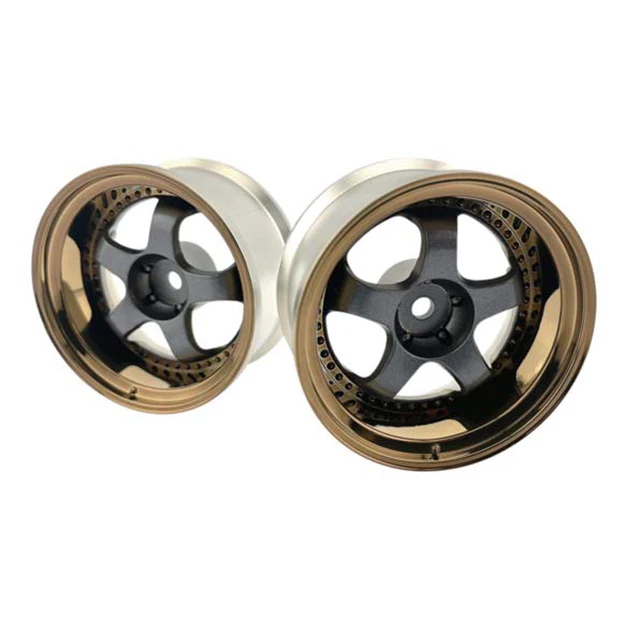 WORK MEISTER S1 3P 6mm - 8mm RIMS GUN METAL METALLIC (W/ BRONZE LIP) [LAB] LW-0808BGM LW-0806BGM - Image 4
