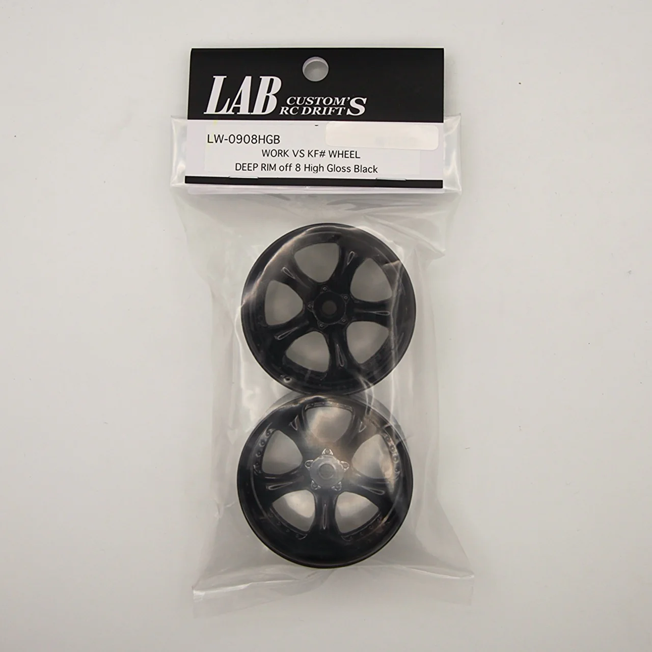 Work VS-KF VSKF 1-10 VS KF Wheels (HIGH GLOSS BLACK) 6mm / 8mm [Lab] LW-0906HGB LW-0908HGB - Image 5