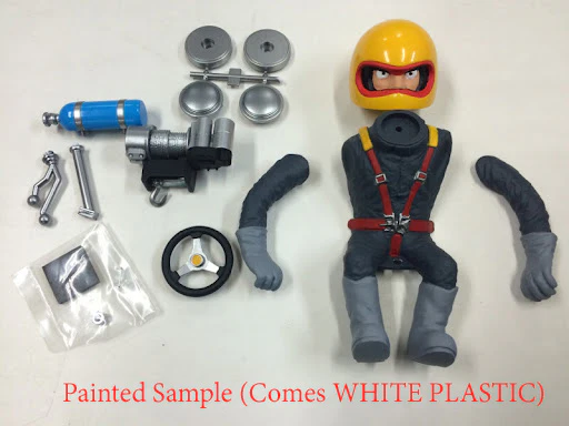 WR-02 Driver Figure (FULL BODY) Size Body 1-10 Car [Tamiya] 54496 - Image 3