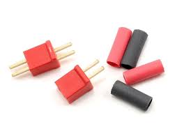 WS Deans Micro Plug 2R NON Polarized Connector, Red [Deans] WSD1226