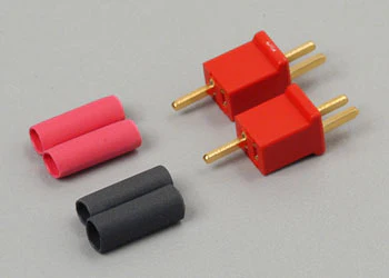 WS Deans Micro Plug 2R Polarized Connector, Red [Deans] WSD1222