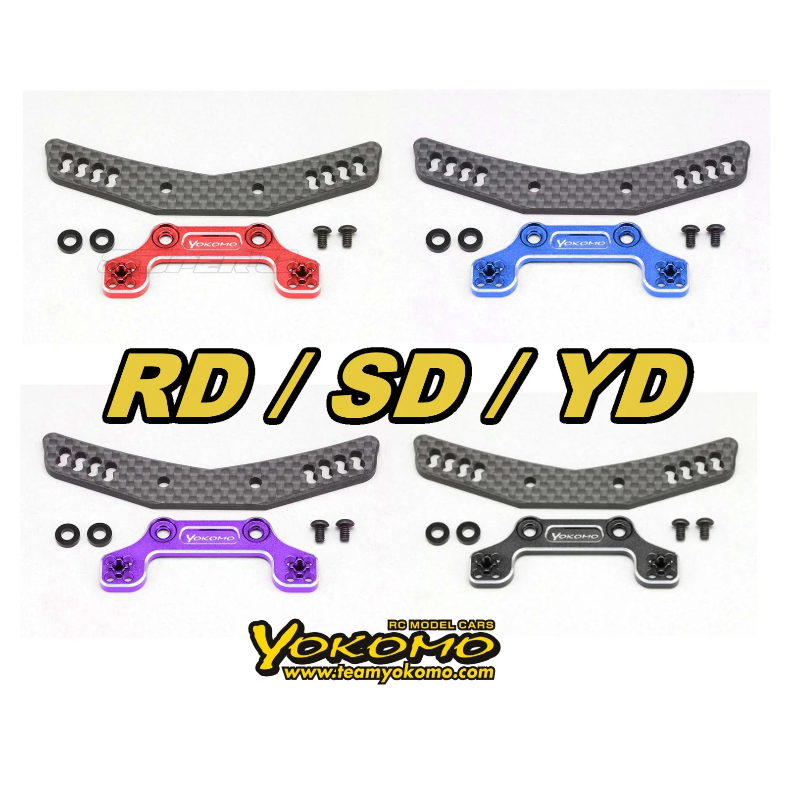 RD SD YD Hybrid Shock Tower (BLUE - RED - PURPLE - BLACK) [Yokomo] Y2-017AGBA Y2-017AGRA Y2-017AGPA