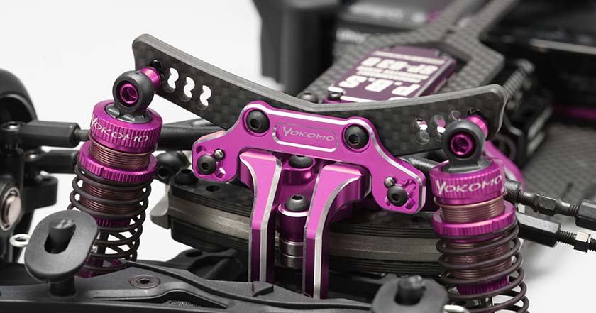 RD SD YD Hybrid Shock Tower (BLUE - RED - PURPLE - BLACK) [Yokomo] Y2-017AGBA Y2-017AGRA Y2-017AGPA - Image 3