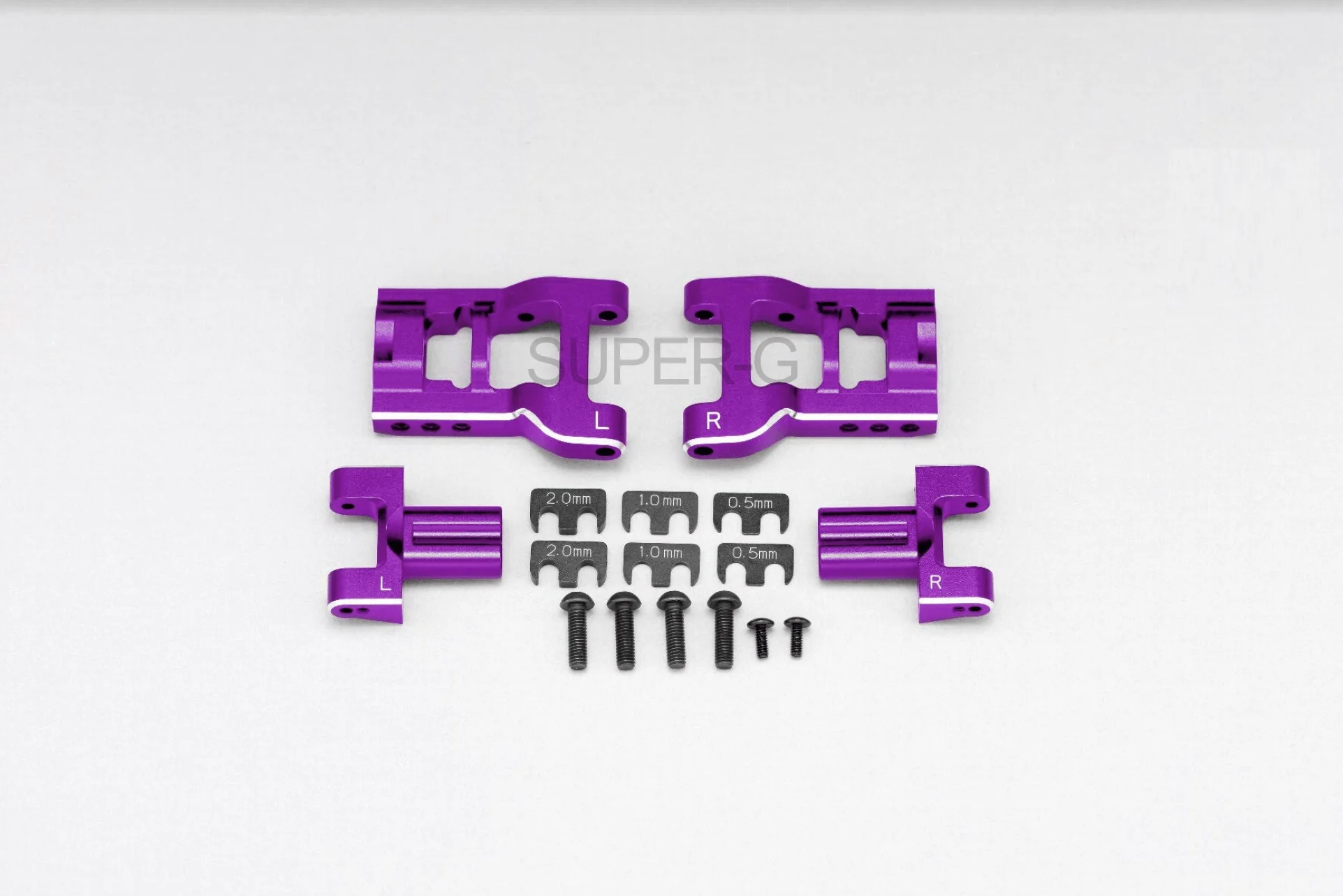 YD2 - PURPLE Lower Rear H Arm Kit (SHORT) SX2 SX3 SXIII SXII [Yokomo] Y2-P08RASA