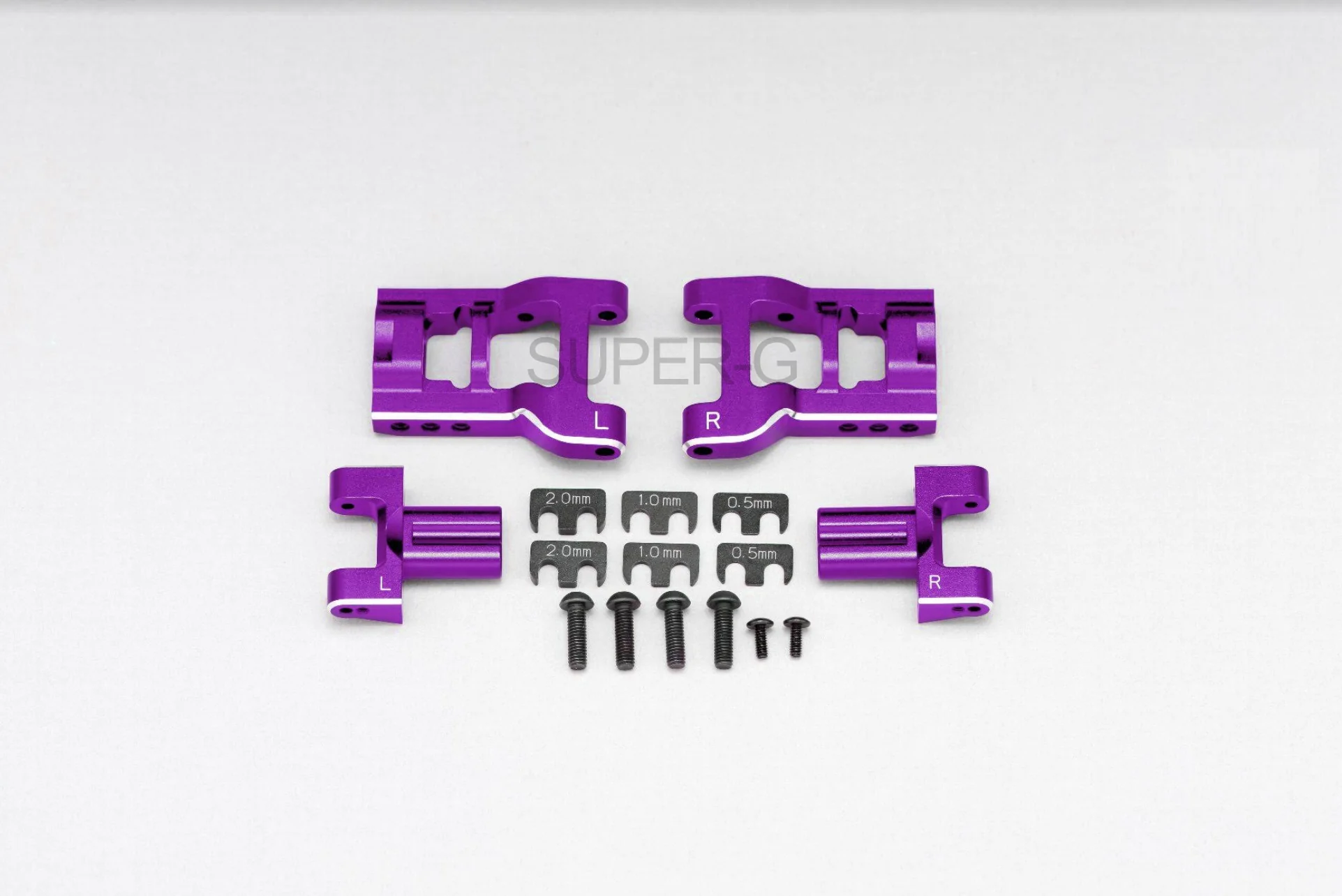 YD2 - PURPLE Lower Rear H Arm Kit (SHORT) SX2 SX3 SXIII SXII [Yokomo] Y2-P08RASA - Image 3