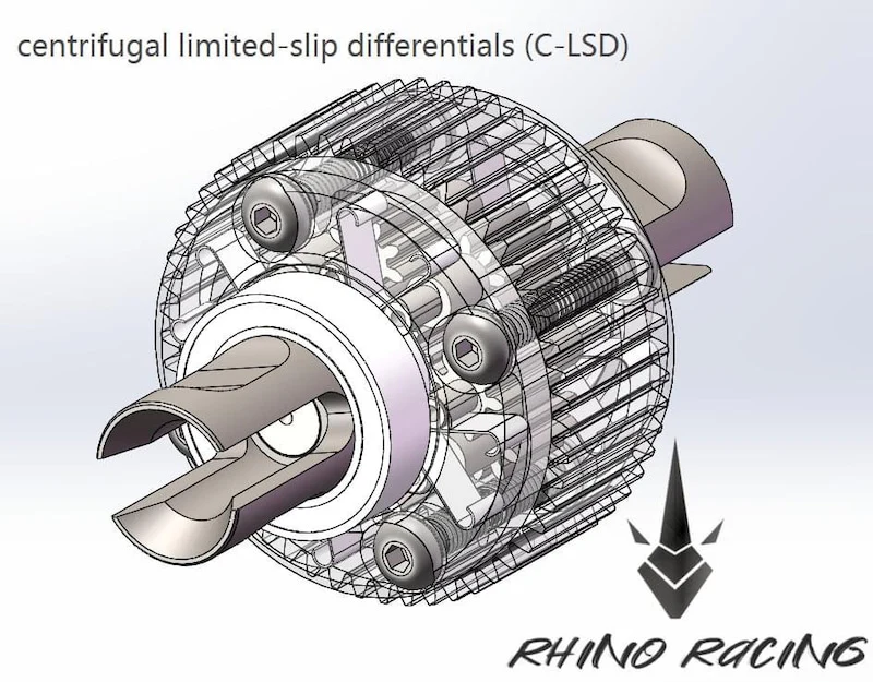 ALUMINUM C-LSD (Centrifugal) CLSD Differential Assembly Unit (RDX YD RD SD MD)[Rhino Racing] RR-600 - Image 4