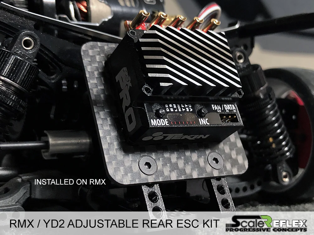 Adjustable Rear ESC KIT - YD2 RMX GALM SD RD (BLACK RED BLUE PURPLE) [Scale Reflex] 863500 - Image 3