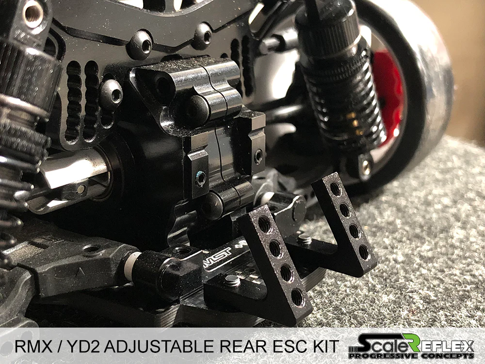 Adjustable Rear ESC KIT - YD2 RMX GALM SD RD (BLACK RED BLUE PURPLE) [Scale Reflex] 863500 - Image 4